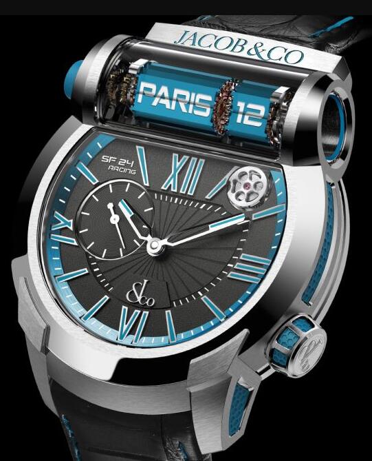 Jacob & Co. EPIC SF24 RACING GRADE 5 TITANIUM BLUE Watch Replica ES101.20.NS.YB.A Jacob and Co Watch Price